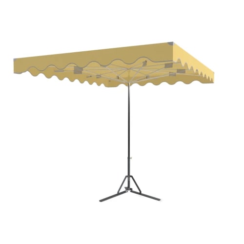 Parasol forain 220x180 fixe Ivoire.