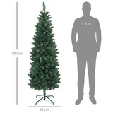 thumbnail of HOMCOM Árvore de Natal Tipo Lápis 180 cm com Base Dobrável e 479 Ramos para  Escritório Verde