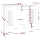 thumbnail of vidaXL Radiatorombouw 112x19x81,5 cm MDF