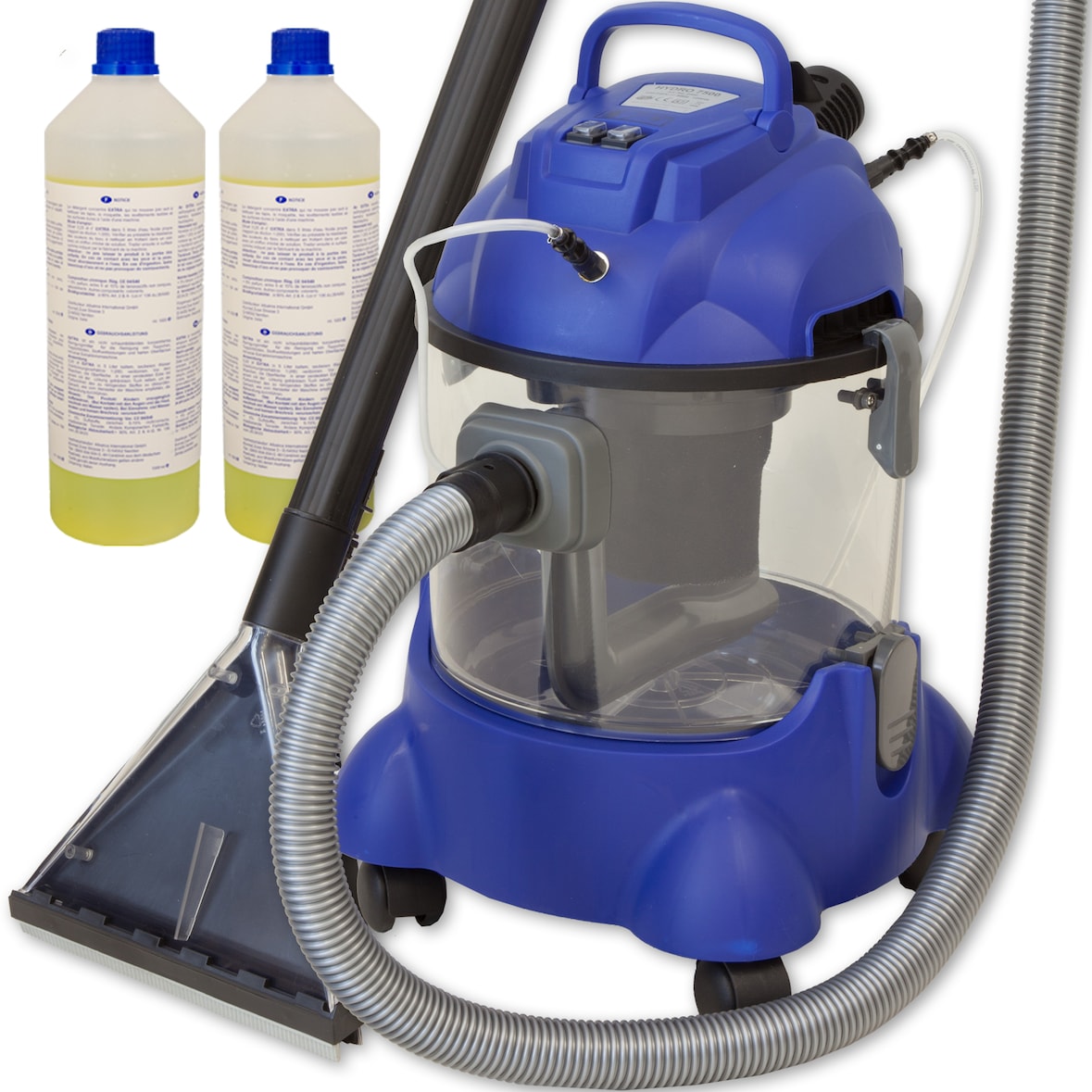 Waschsauger Polster + Teppich HYDRO 7500 inkl. 2l Shampoo - 4in1 Nass Trockensauger 1200 Watt 20l Volumen 16 kPa Saugleistung - Polsterreiniger