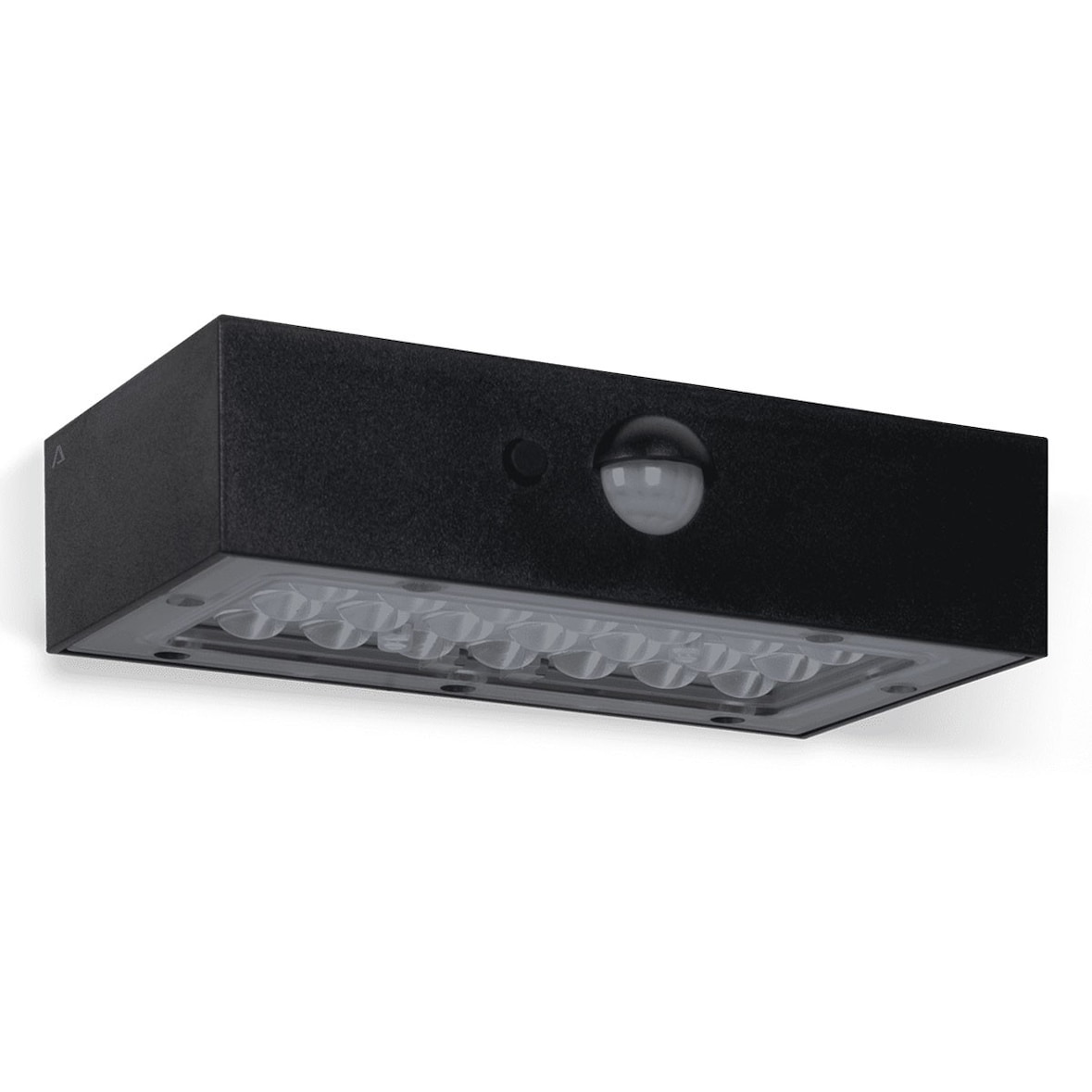 Lâmpada de parede solar 350 Lm 3W Preto Iluminação exterior ASLO