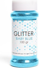 thumbnail of Glitzer hellblau 100g in Dose basteln Party Deko