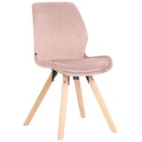 thumbnail of CLP Esszimmerstuhl Luna Samt HBT: 87,5x49x58 cm pink