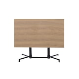 thumbnail of METRO PROFESSIONAL Inklapbare bistrotafel Aveiro, staal, houtprint, 120 x 70 cm, rechthoekig, naturel/zwart