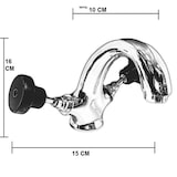 thumbnail of Rubinetto da bagno Lavabo Maniglie Nere Industrial, Stile Industrial Epoca