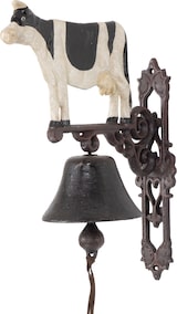thumbnail of Moritz Türglocke Glocke Kuh Guß Antik Stil schwarz weiß Retro Schelle Bauernhof Klingel