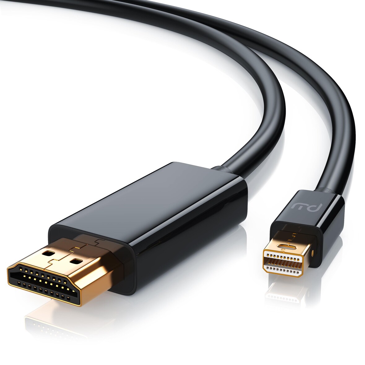 Primewire Mini DisplayPort zu HDMI Typ A Audio- & Video-Kabel, 4K miniDP  UHD 2160p Adapter / Konverterkabel - 1m