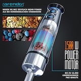 thumbnail of Arendo Stabmixer Edelstahl, elektrischer Pürierstab 1500 Watt, stufenlose Geschwindigkeit, Turbotaste, Rührstab für Babynahrung, Suppe, Smoothie