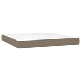thumbnail of vidaXL Boxspringbett mit Matratze & LED Taupe 160x200 cm Stoff