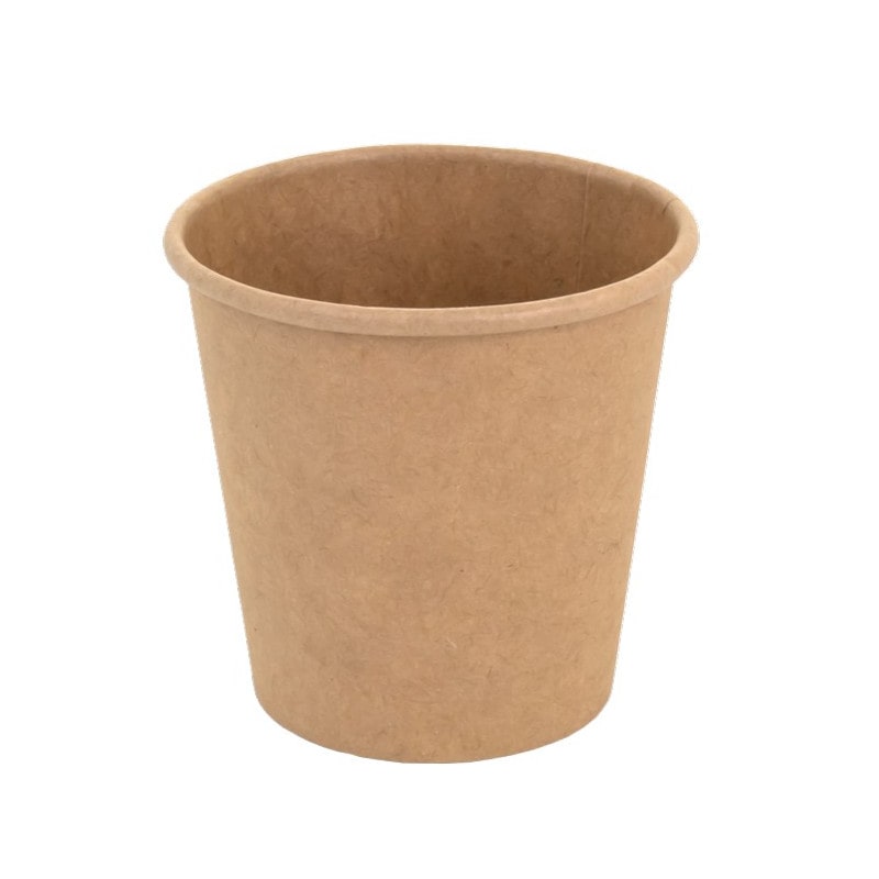 Embalagem Redonda Alimentar 470ml Cartão Kraft s/Tampa 25un