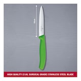 thumbnail of Victorinox coltello spelucchino Verde lama liscia cm 10