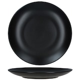 thumbnail of 12tlg Tafelservice Panther matt schwarz für 6 Personen aus Steingut – 161947 + 161948