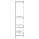 thumbnail of Helloshop26 - 5-stöckiges Aufbewahrungsregal 90 x 35 x 180 cm Chrom 250 kg Silber 02_0045695