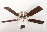 thumbnail of Deckenventilator Kisa Deluxe MA Rosenholz / Walnuss mit Licht 105