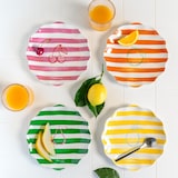 thumbnail of Set de 4 assiettes à dessert Tutti Frutti 20 cm -  Multicolore Rond Porcelaine Table Passion 20.00x20.00 cm