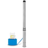 thumbnail of EBERTH 4" Tiefbrunnenpumpe aus Edelstahl, 2200W, 1 1/2" Anschluss, 20m Kabel, max. Förderhöhe 112m, mit Schmutzsieb