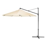 thumbnail of Guarda-sol de pêndulo redondo, panos de 300 cm, alumínio, cor bege, 250 cm