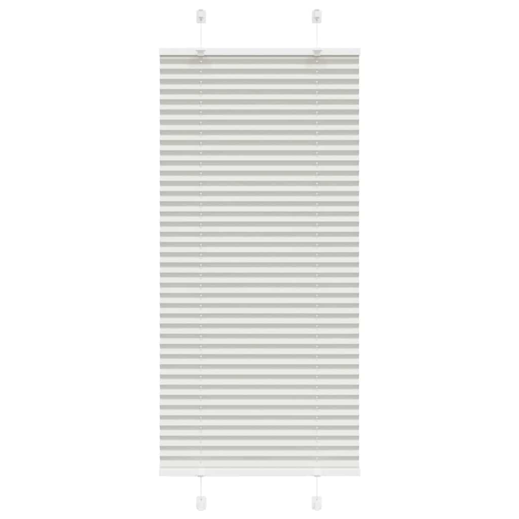 vidaXL Plissee Hellgrau 65x150 cm Stoffbreite 64,4 cm Polyester