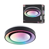 thumbnail of Paulmann Plafonnier LED Rainbow With rainbow effect    RGBW+ 750lm 230V 22W gradable Noir#Blanc 70544
