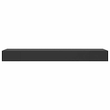 thumbnail of vidaXL Schweberegal mit Schublade Schwarz 80 x 25 x 8 cm