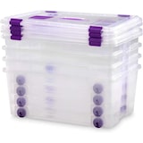 thumbnail of Pack 4 cajas Plástico Almacenaje Grandes Multiusos con Asa y Ruedas - Medidas 585 x 390 x 250 - Capacidad de 42 litros (4)
