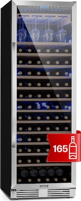 thumbnail of Klarstein Vinovilla Grande 165 Built-in Uno Weinkühlschrank 425l 165Fl. Glastür Silber