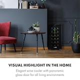 thumbnail of Klarstein Bellevin 18 Uno Weinkühlschrank 50 Liter 11-18 °C LED Touch SingleZone Schwarz