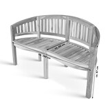 thumbnail of Gartenbank Bananenbank Teak 150 cm 3 Sitzer Bananenbank BANANA