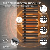 thumbnail of ECD Germany Badheizkörper Iron EM 600x1600 mm Anthrazit | Elektrisch, 900W, Designheizkörper Paneelheizkörper