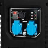 thumbnail of EBERTH Generador de Corriente Inverter 2000 W 3 CV Con Motor de Gasolina de 4 Tiempos, 2x 230V, 2x USB, Portátil, Central Eléctrica 78,8cc 1 Cilindro