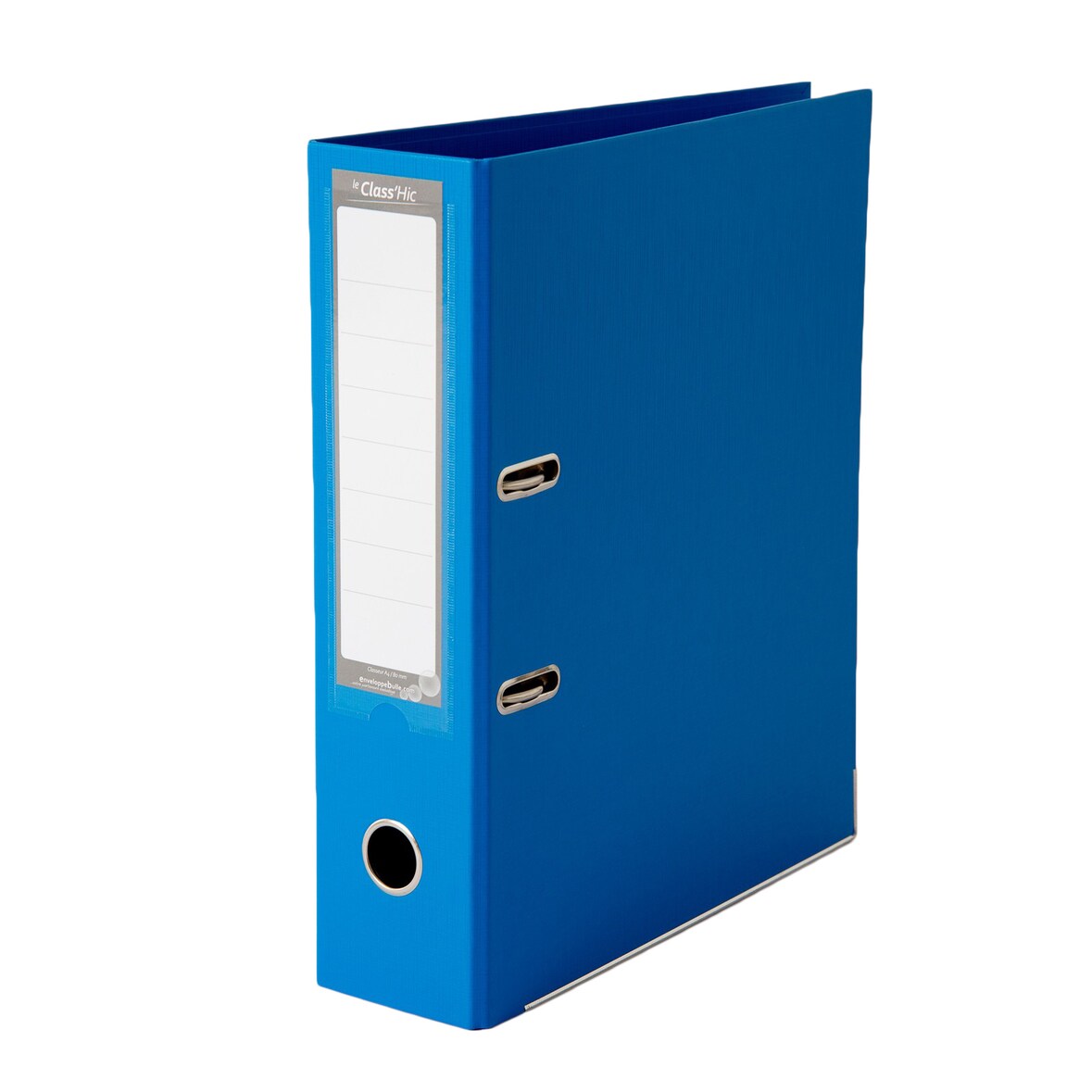 Lot de 10 Classeurs A4 Class'Hic BLEU haut de gamme - dos 8 cm - marque enveloppebulle
