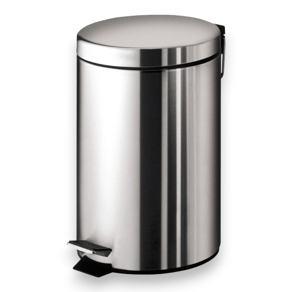 Pattumiera porta rifiuti per bagno in acciaio - 5 lt