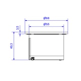thumbnail of BACHMANN PIX 1xCM RAL9010 Zierring in Edelstahl-Optik
