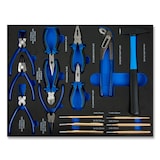 thumbnail of EBERTH schuimrubberen inzetstuk voor gereedschap 134-delige gereedschapsset, schuimrubberen gereedschapsinzetstuk, blauw