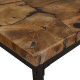 thumbnail of vidaXL Couchtisch Teak Harz : Farbe - Schwarz, Größe - 60 x 60 x 40 cm