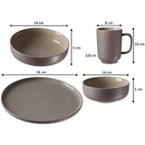 thumbnail of Ritzenhoff & Breker JASPER Kombiservice taupe 16-teilig