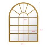 thumbnail of Helloshop26 - Miroir mural forme fenêtre arrondie 80 x 60 cm or 03_0007959