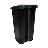 thumbnail of METRO Professional Afvalbak, 120 L, met voetpedaal, groen/zwart