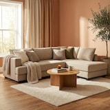 thumbnail of Divano 3 posti angolare di design con penisola in tessuto beige Avior-DI47753DXE