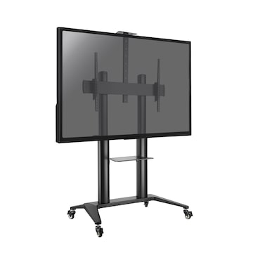 KIMEX - Soporte móvil de videoconferencia para pantallas 70''-120'', altura 125-160cm, negro