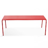 thumbnail of Banc de terrasse en acier rouge - Oviala