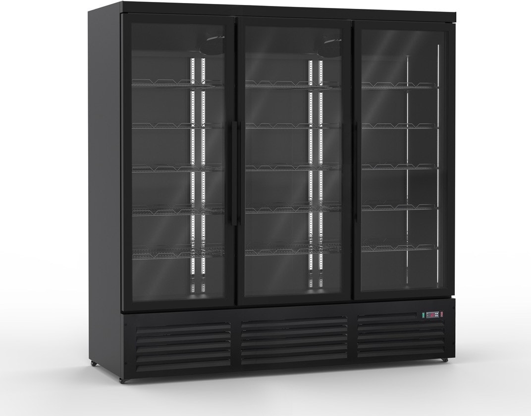 Gastro Getränkekühlschrank Kühlschrank Gewerbekühlschrank 1900l 2-10°C 3 Glastüren