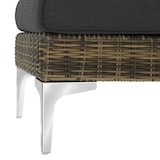 thumbnail of tectake Ensemble modulable en rotin Villanova ensemble 1, 2 places en aluminium - gris anthracite chiné - 404655