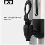 thumbnail of HCB Kaffeemaschine - 12 Liter - 80 Tassen - silber - 230V - Edelstahl