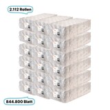 thumbnail of Toilettenpapierrollen, 2-lagig, 2112 Rollen, 844.800 Blatt gesamt, 400 Blatt /Rolle, Recyclingpapier, CIL- les Tissue, Series R