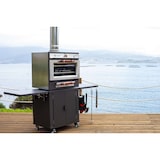 thumbnail of Professioneller Glut- und Holzkohle-Grillofen ECO 60 INOX aus Edelstahl, Holzkohleofen mit Grillrost und Edelstahlplatte