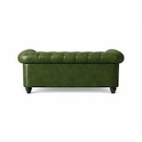 thumbnail of Chesterfield Bank - 2 Zits - Groen - Vintage - leer - Sofa