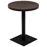 thumbnail of Helloshop26 - Table haute mange debout bar bistrot MDF et acier rond 60 cm frêne foncé marron 0902110