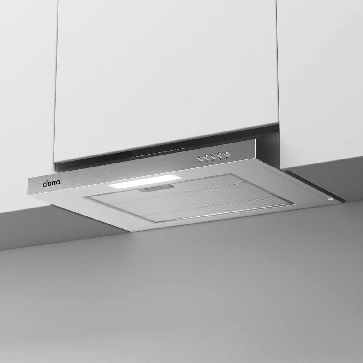 CIARRA Unterbauhaube Dunstabzugshaube 60cm Unterbauhaube Um/Abluft CAS6903B
