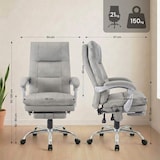 thumbnail of Chaise de bureau Sirba avec fonction massage Gris